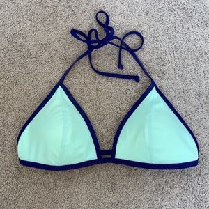 Teal/blue PINK bathing suit top
